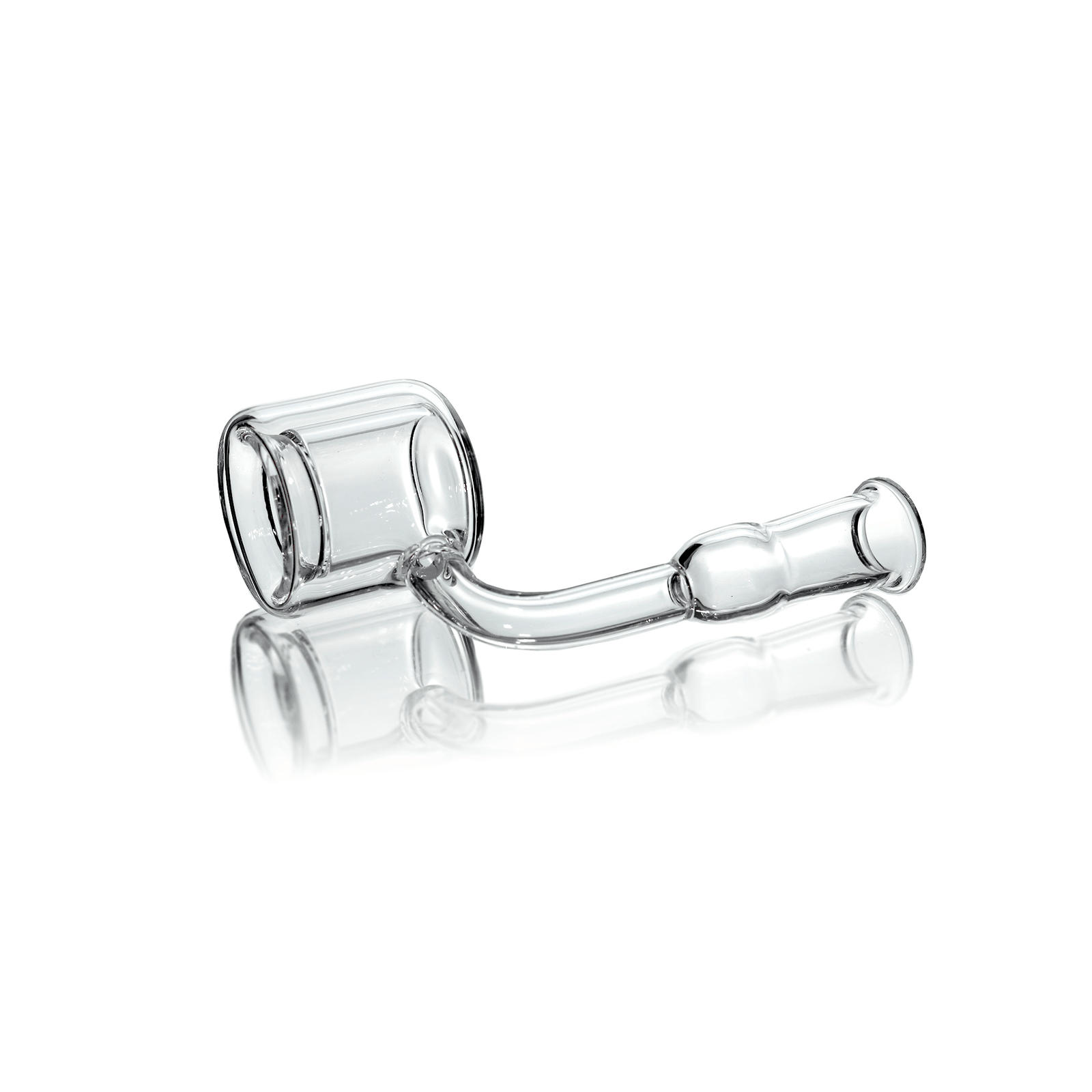 Quartz Double Wall Banger (Torch) | 10mm Female | Banger Profile View | Dabbing Warehouse