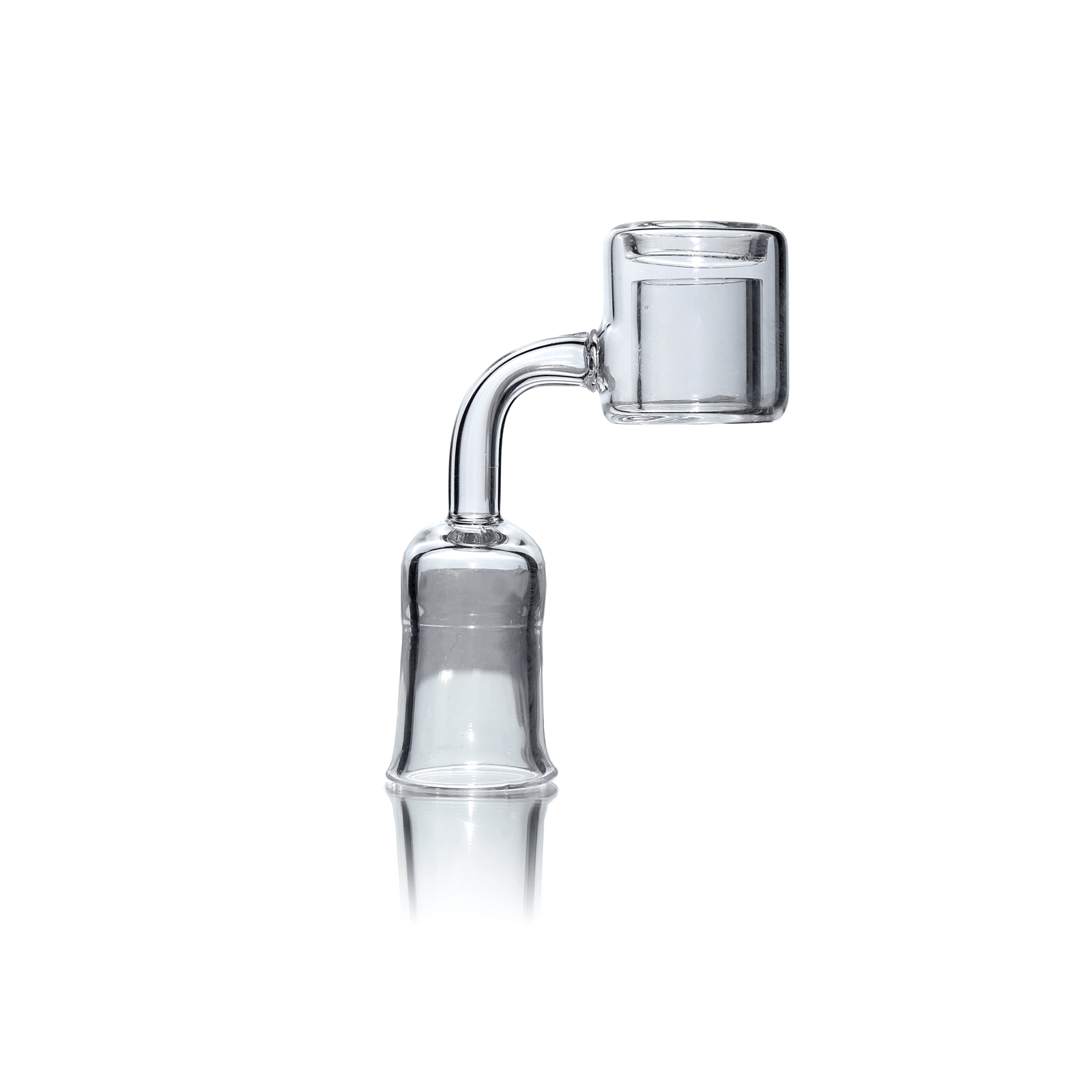 Quartz Double Wall Banger (Torch) | 18mm Female | Profile Banger View | Dabbing Warehouse