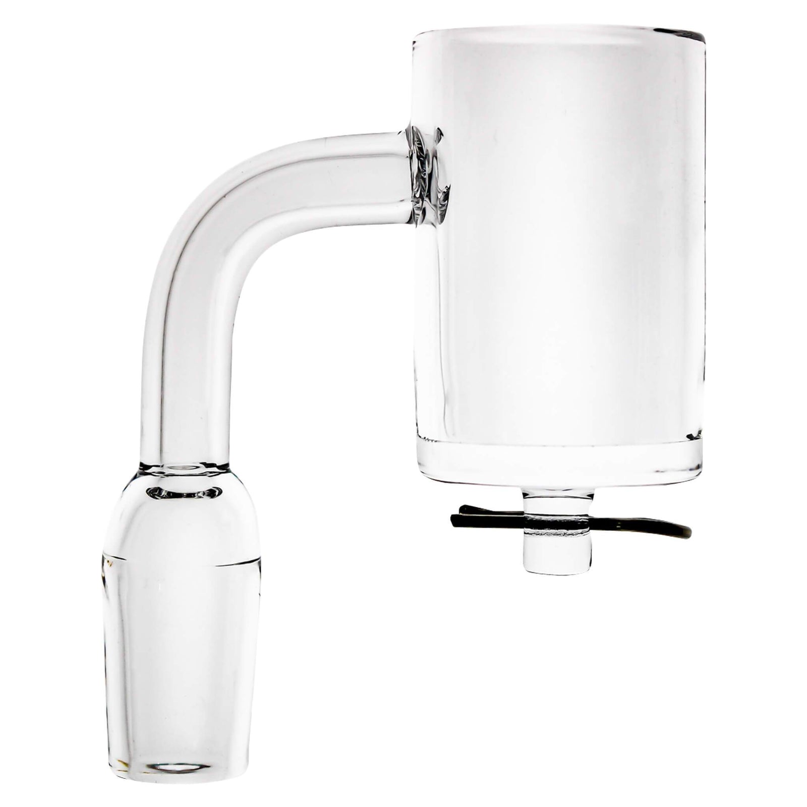 Quartz E-Banger With R-Clip for 25mm Coil (Enail) | E-Banger Profile View | Dabbing Warehouse