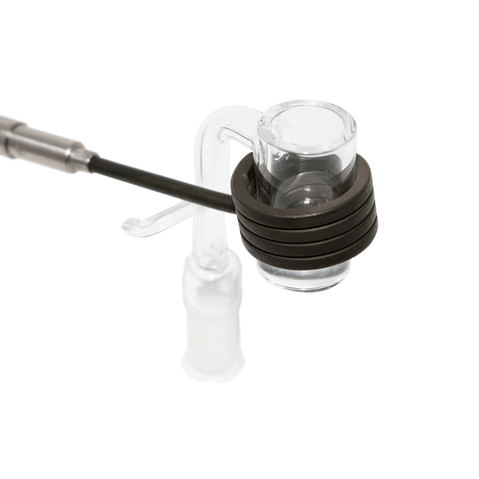Quartz Enail E-Banger 10mm Female for 20mm Coil (Enail) | In Use View | Dabbing Warehouse
