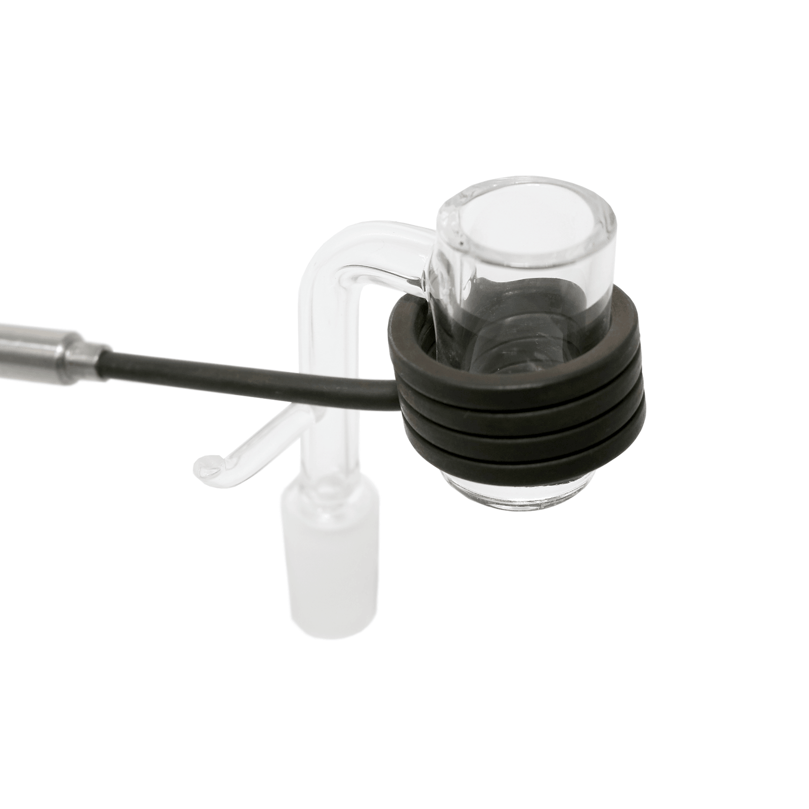 Quartz Enail E-Banger 10mm Male for 20mm Coil (Enail) | In Use View | Dabbing Warehouse