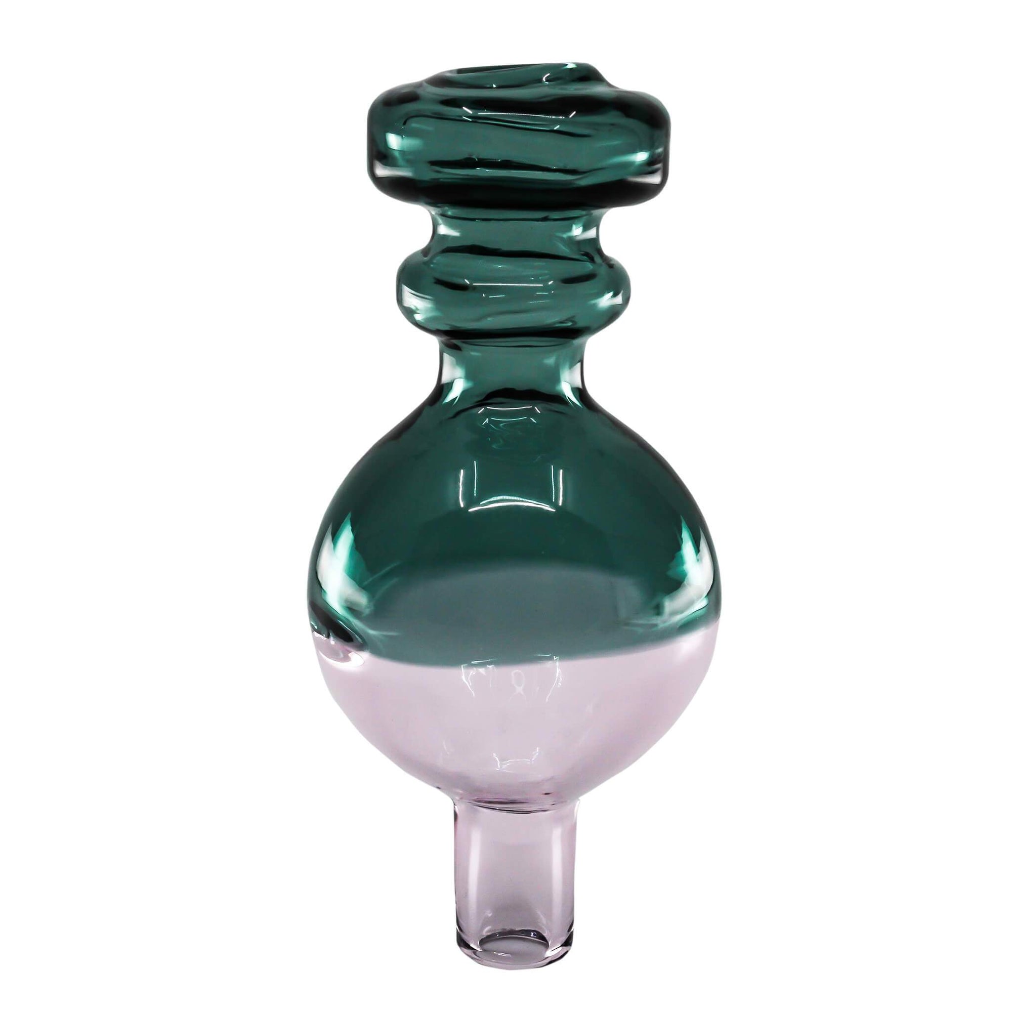 Rook Bubble Directional Carb Cap | Upper Blue Lower Pink Profile View | Dabbing Warehouse