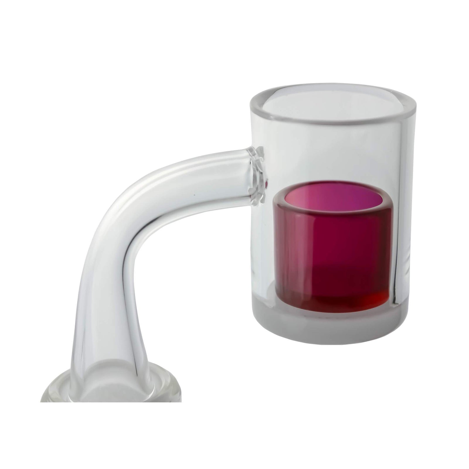 Ruby Cup Insert | 25mm Banger | Ruby Gem Insert Cup In Banger View | Dabbing Warehouse