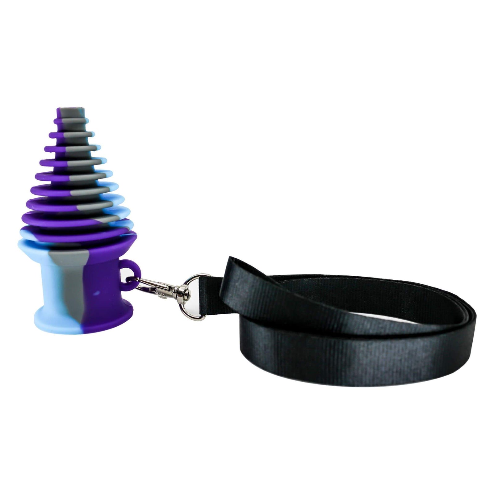 Silicone Rubber Mouthpiece with Strap | Double Blue/White Color | DW