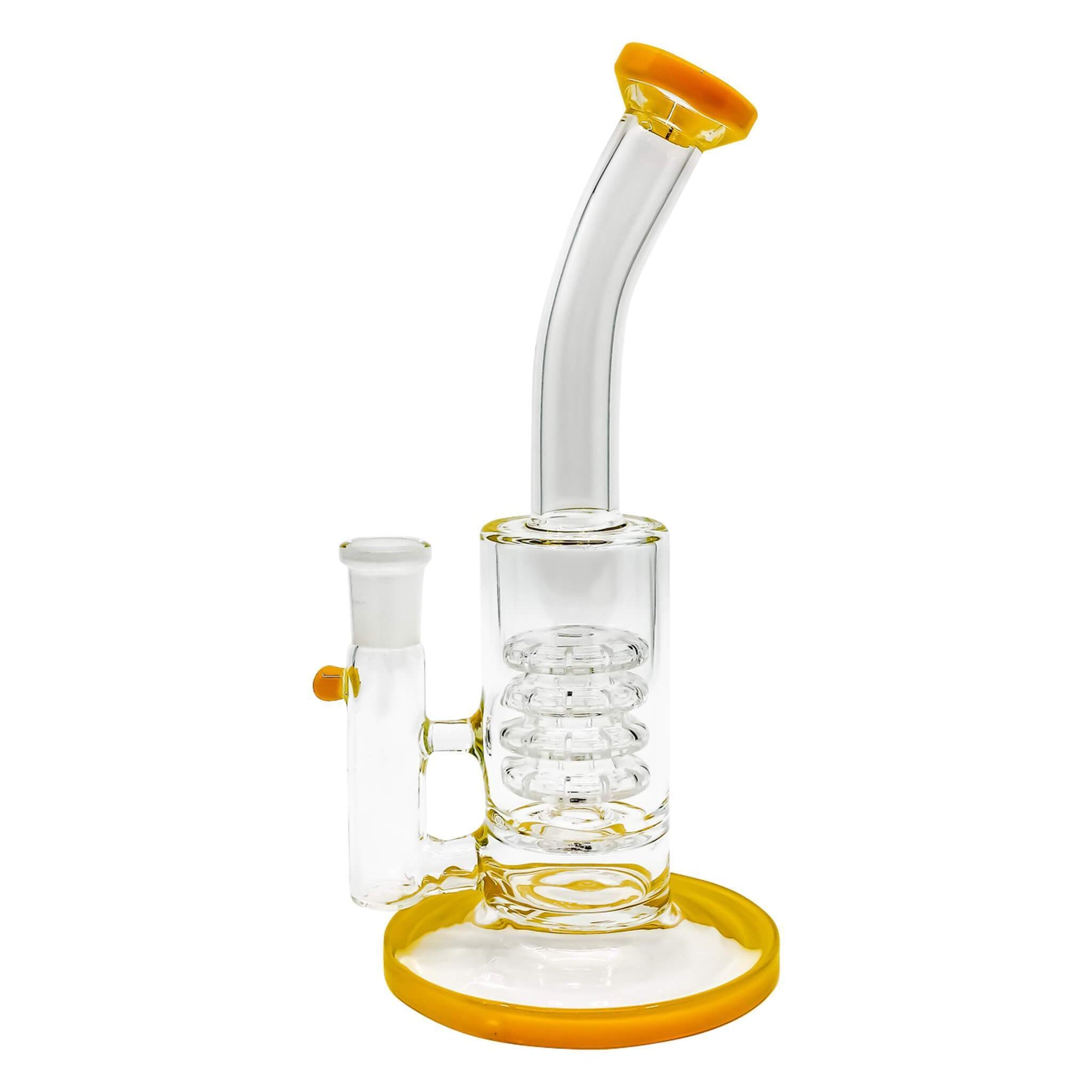 Slim Bubble Stack Can Dab Rig | Yellow Profile View | Dabbing Warehouse