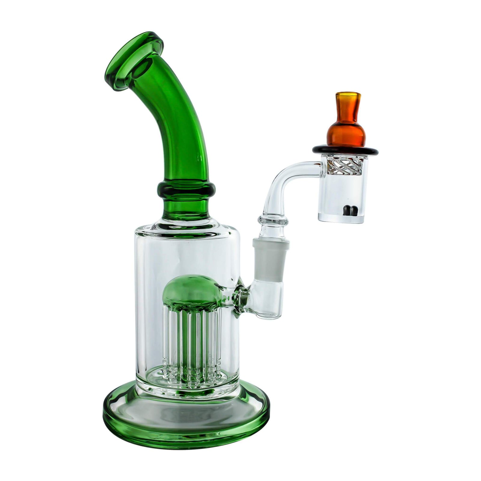 Spin Matrix 25mm Handmade Joint Complete Dabbing Kit #1 | Green Full Kit View | Dabbing Warehouse
