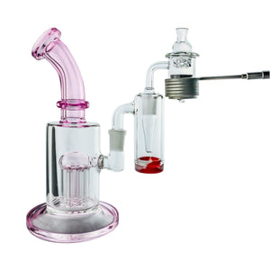 Spin Matrix 30mm Enail Complete Dabbing Enail Kit #1 | Full Kit In Use View With Reclaim Catch | DW
