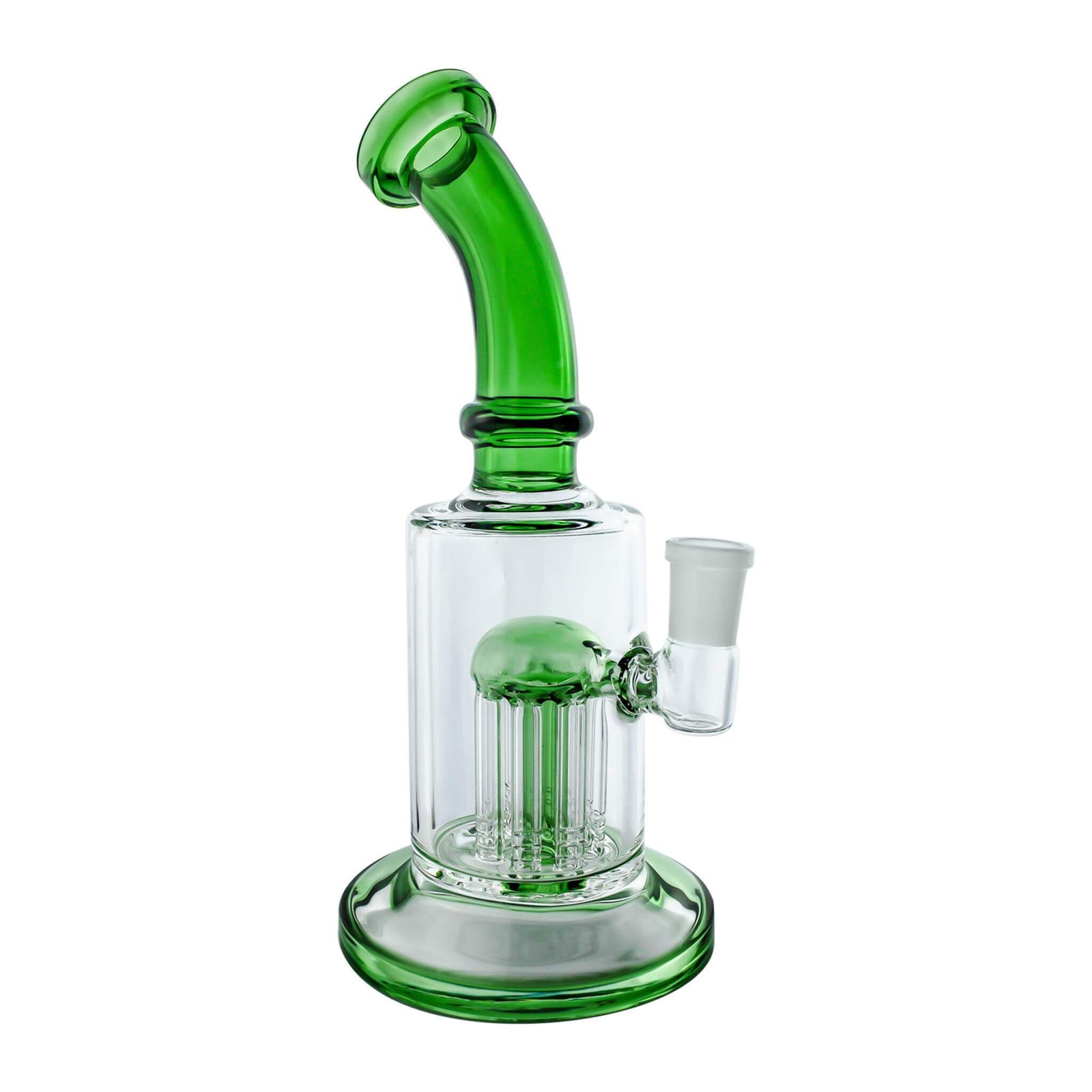 Spin Matrix Can Dab Rig with Percs | Green Profile View | Dabbing Warehouse