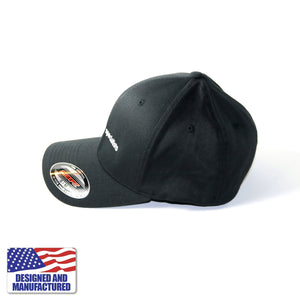 The Dabbing Specialists Bolt Hat | FlexFit | Side View | Dabbing Warehouse