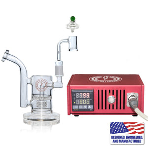 The Dabbing Specialists Custom Enail Dabbing Bundle | Made in the USA | Red Complete Kit View | DW