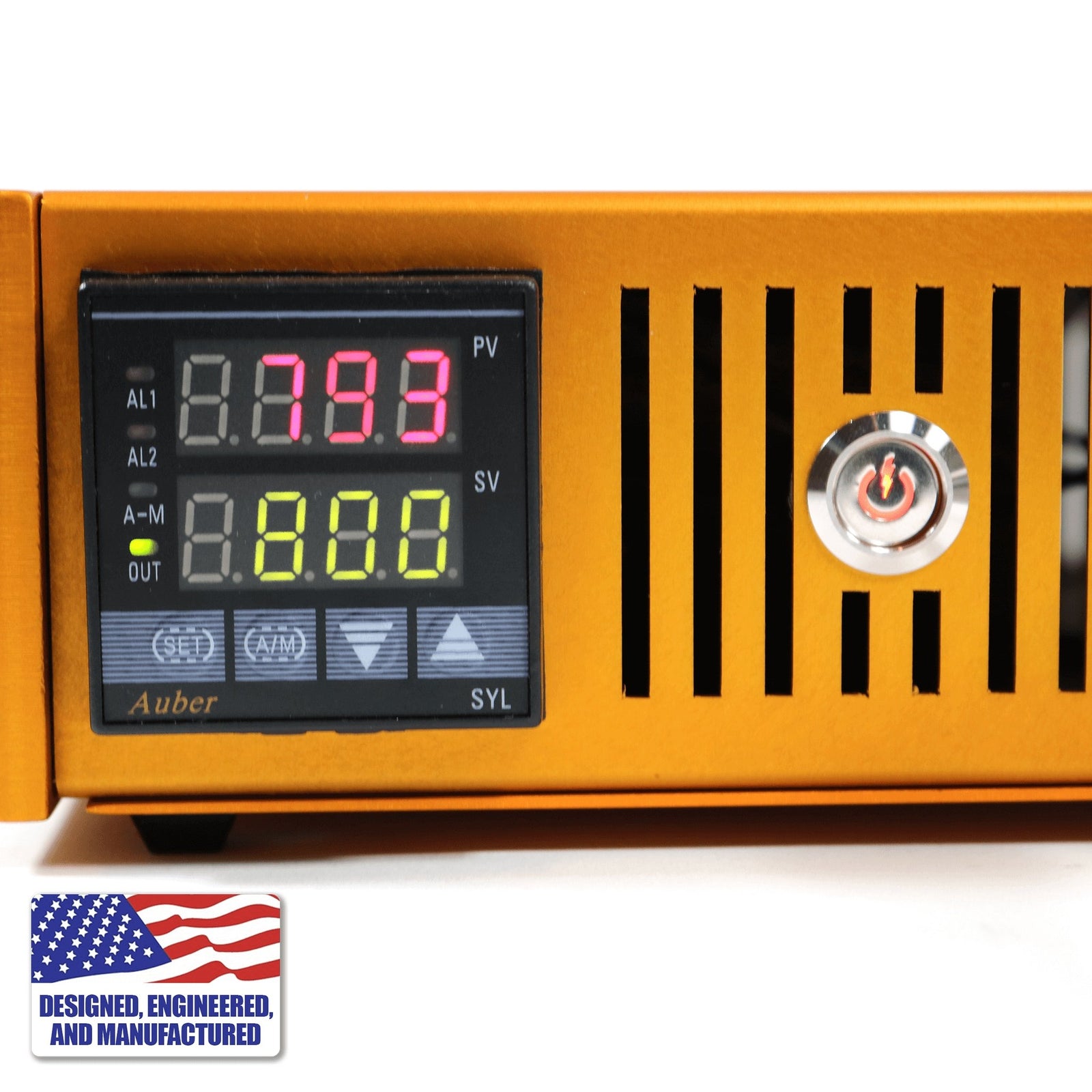 The Dabbing Specialists Custom Enail | Made in the USA | Orange Front Face View | DW