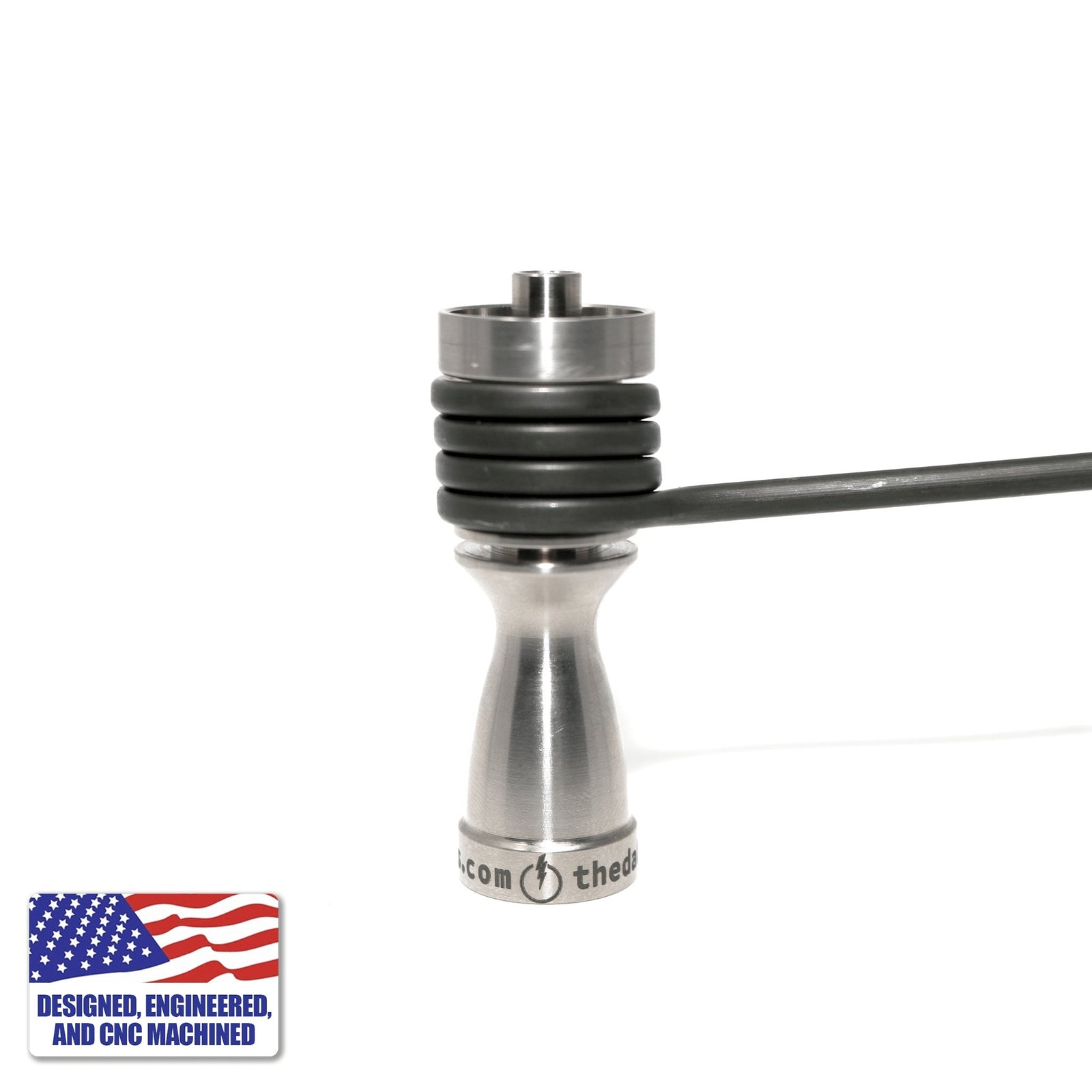Titanium Dab Kit | 16mm Coil | 14mm/10mm Female Adapter | Profile View | Dabbing Warehouse