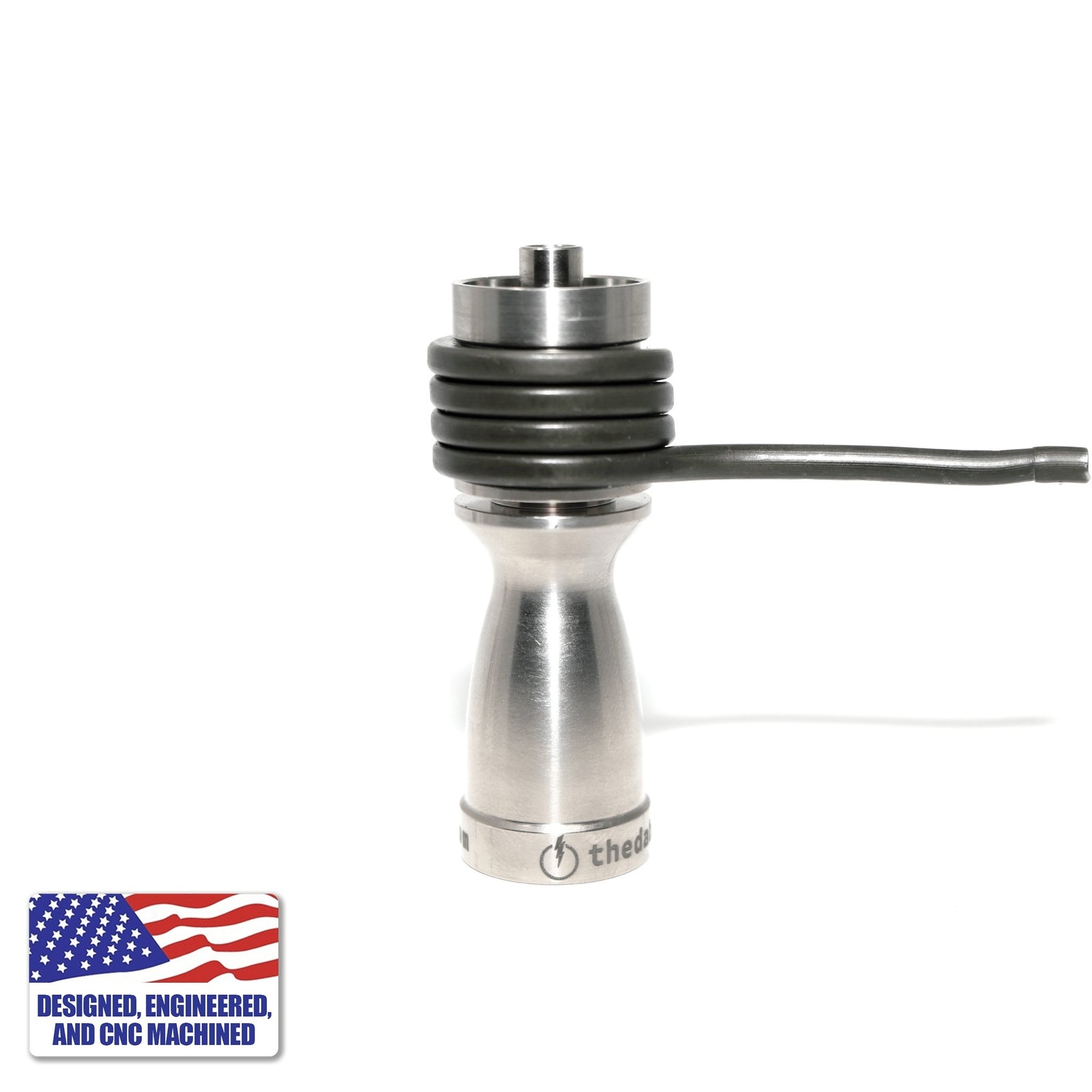Titanium Dab Kit | 20mm Coil | 18mm/14mm Female Adapter | Profile View | Dabbing Warehouse