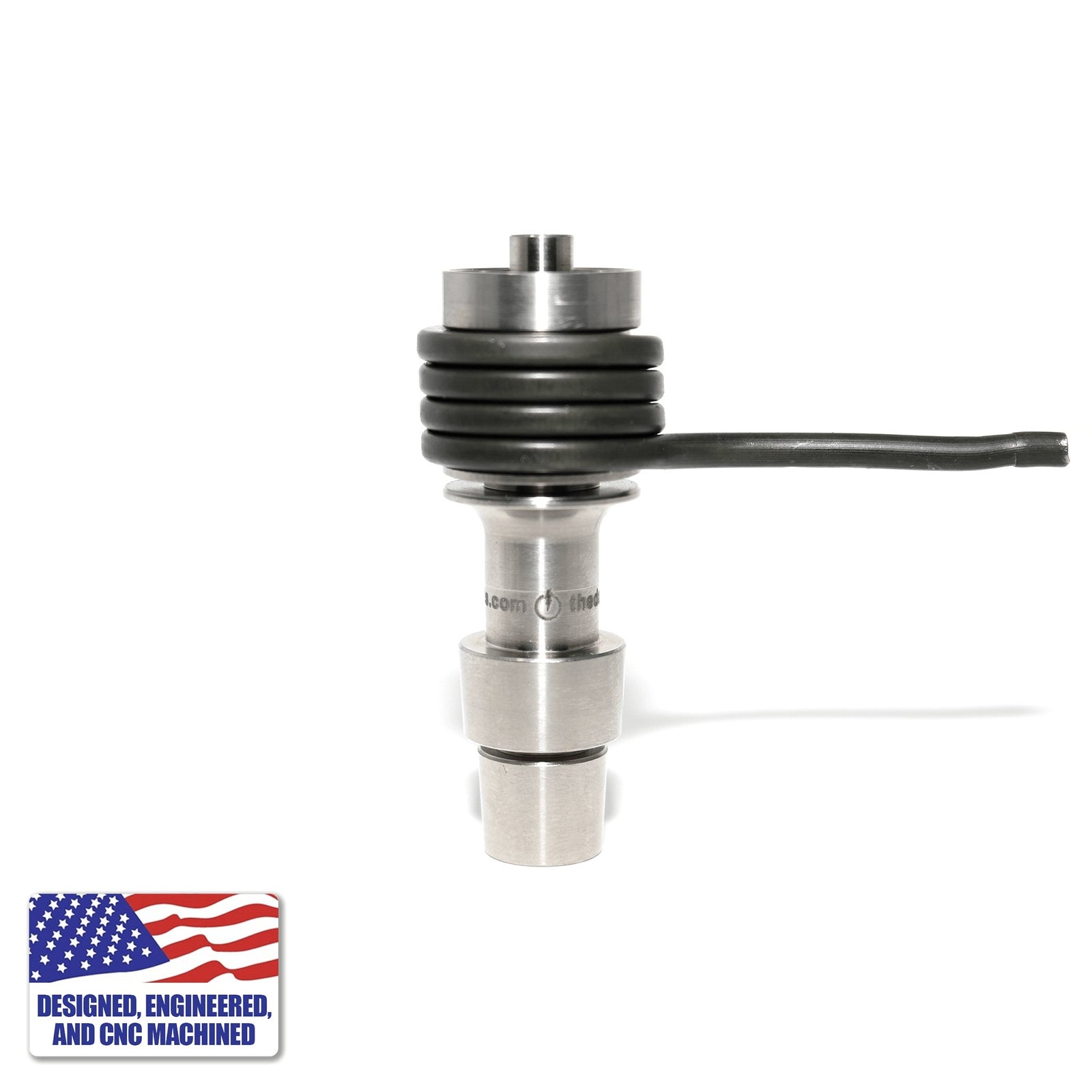 Titanium Dab Kit | 20mm Coil | 18mm/14mm Male Adapter | Profile View | DW