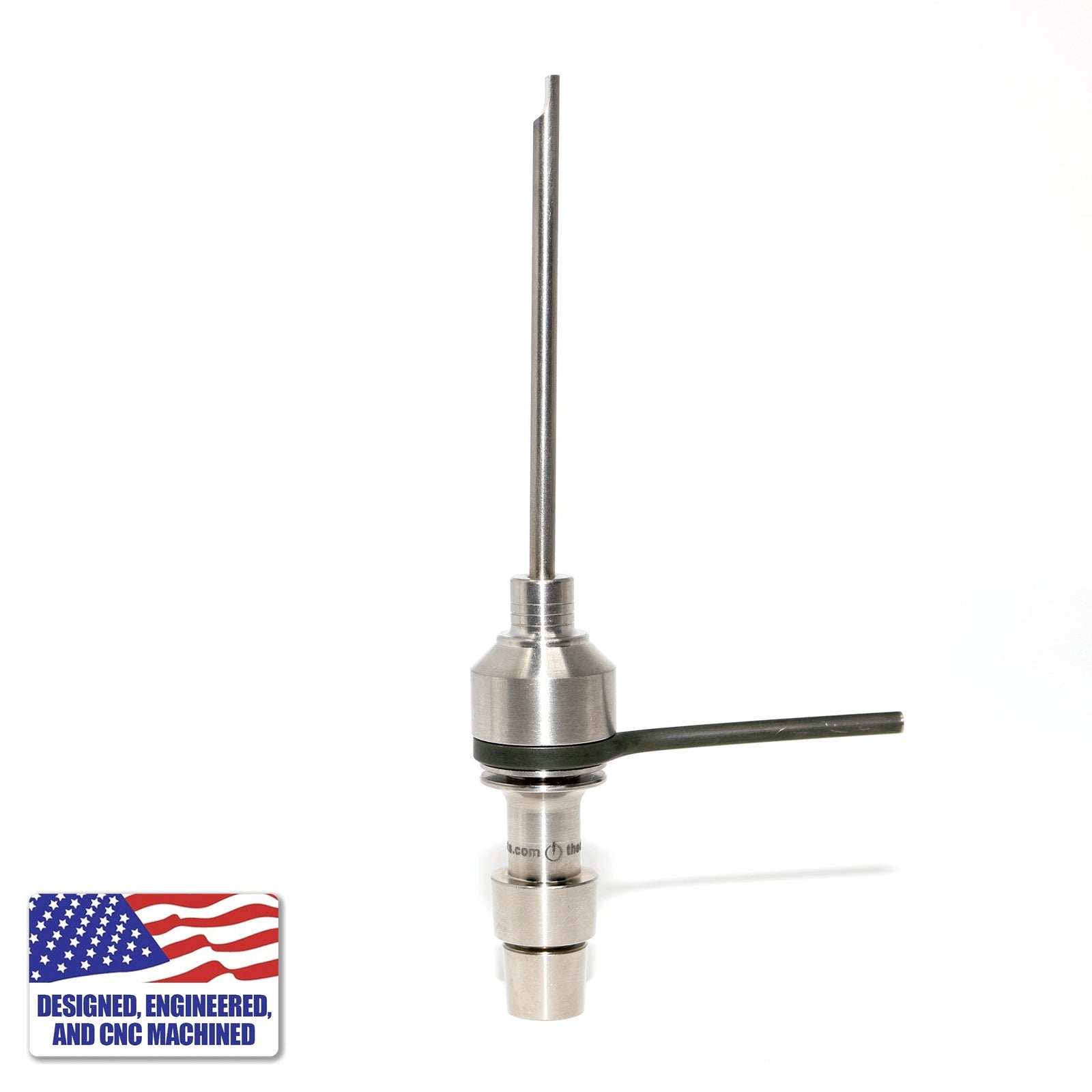 Titanium Dab Kit | Flat Coil | 18mm/14mm Male Adapter | Profile View | DW