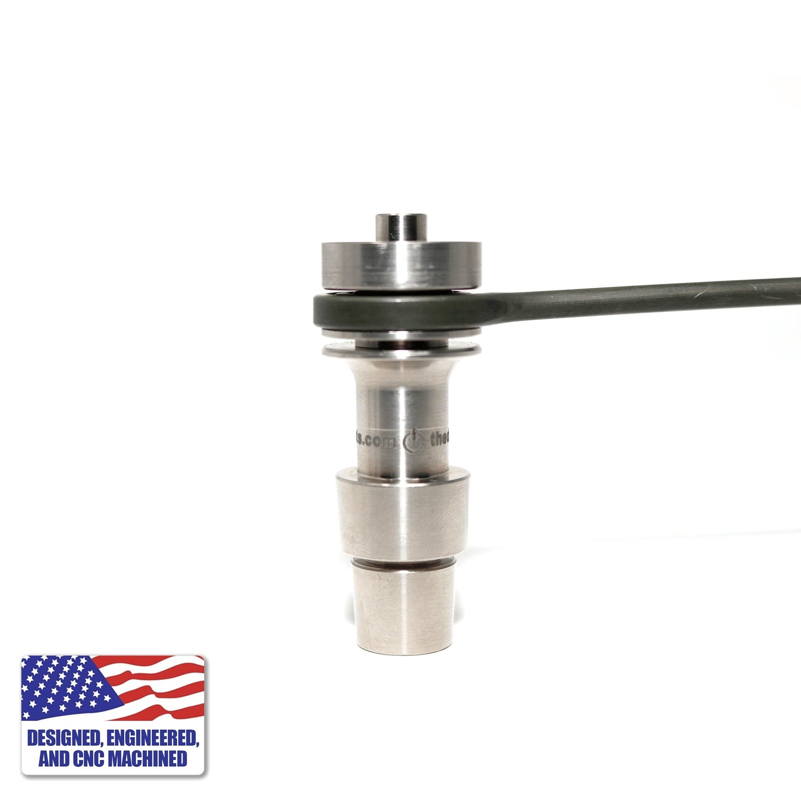 Titanium Dab Kit | Flat Coil | 18mm/14mm Male Adapter | Profile View | DW