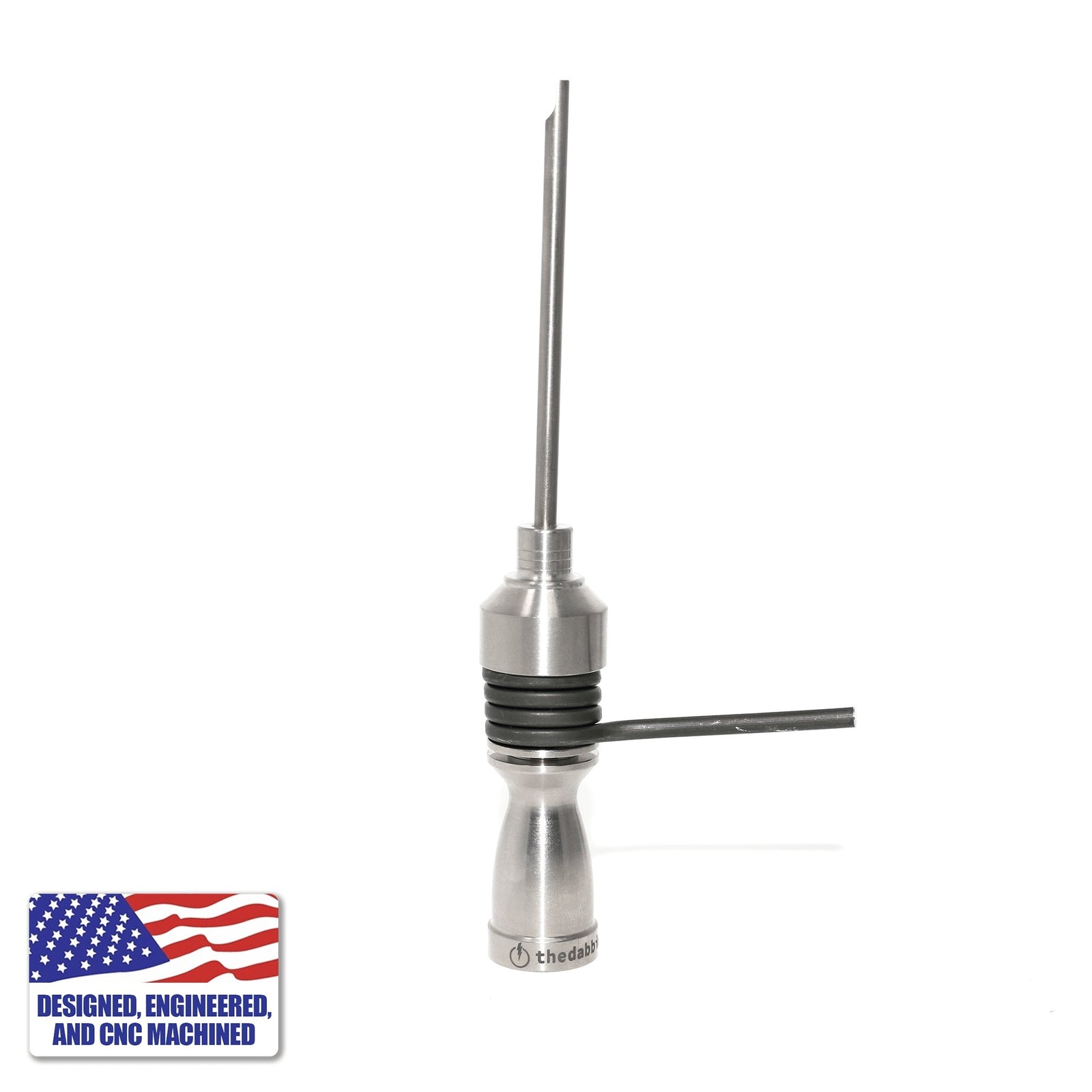 Titanium Dab Kit with 16-Hole Nail | 16mm Coil | 18mm/14mm Female | Angled Profile View | DW