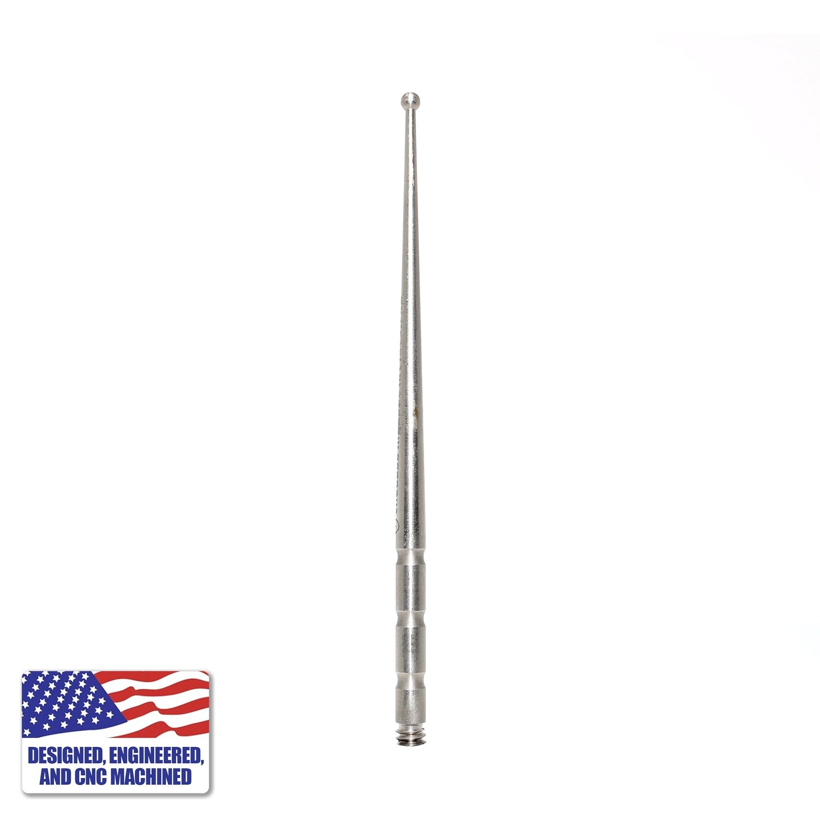 Titanium Dab Stick | Scoop Ball | Vertical View | Dabbing Warehouse