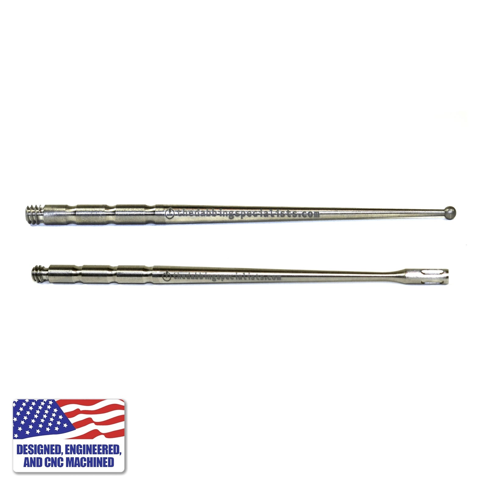 Titanium Dab Stick Set | Claw Shovel & Scoop Ball | Horizontal Duo View | Dabbing Warehouse