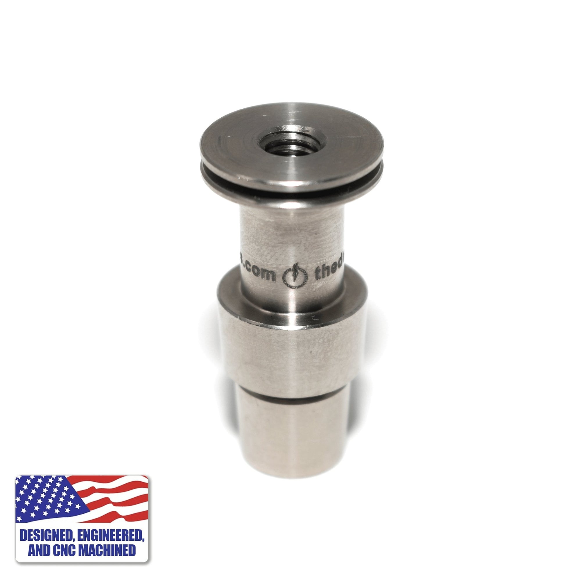 Titanium Male Nail Body Adapter | 18mm, 14mm | Top Down View | Dabbing Warehouse
