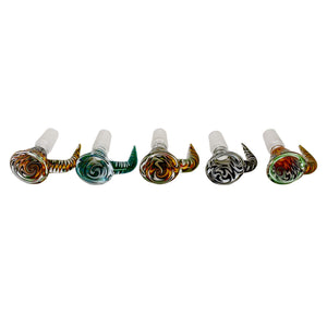 Trippy Dragon Tail Flower Bowl | Six Color Variations View | Dabbing Warehouse