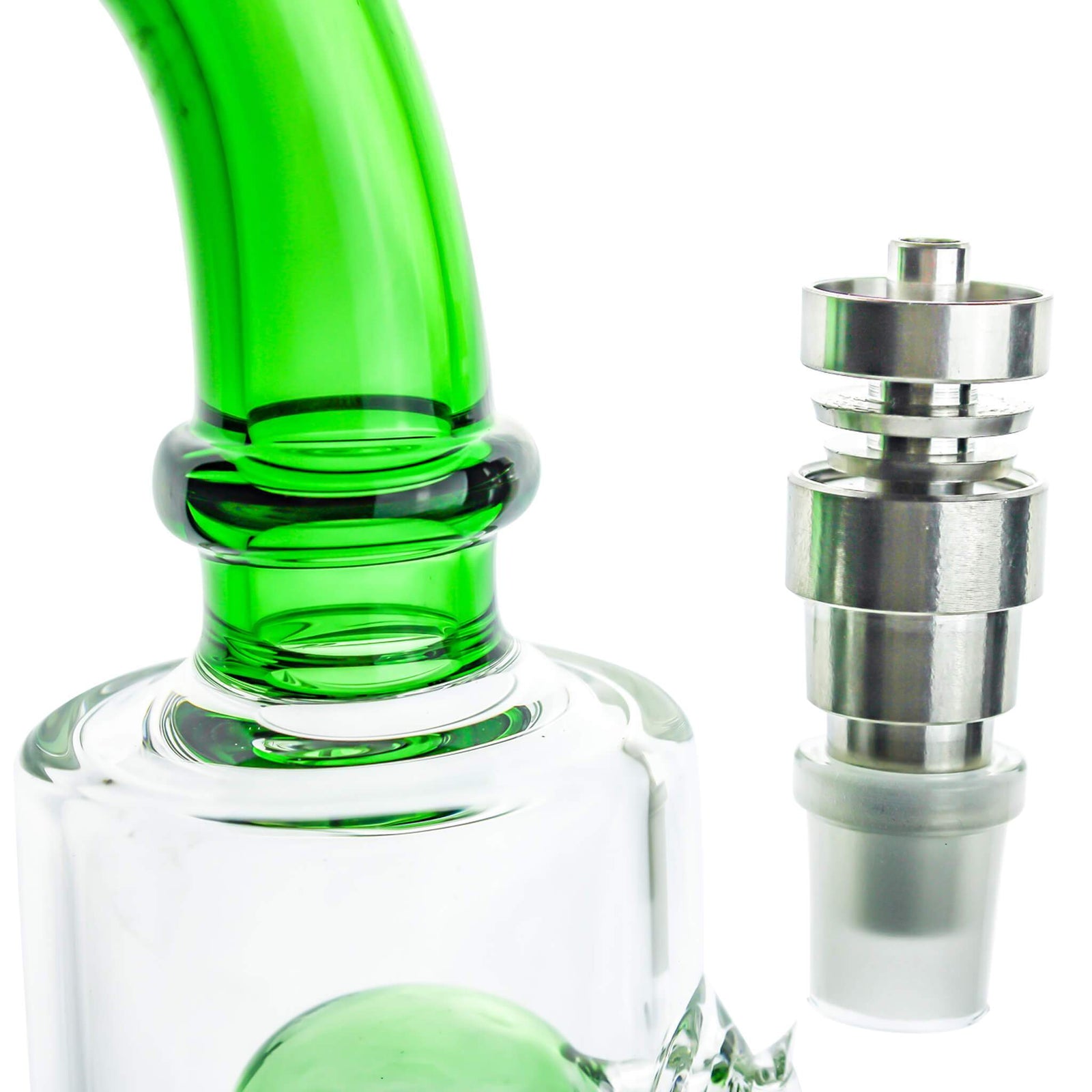 Universal Male/Female Titanium Nail | In Use Male View | Dabbing Warehouse