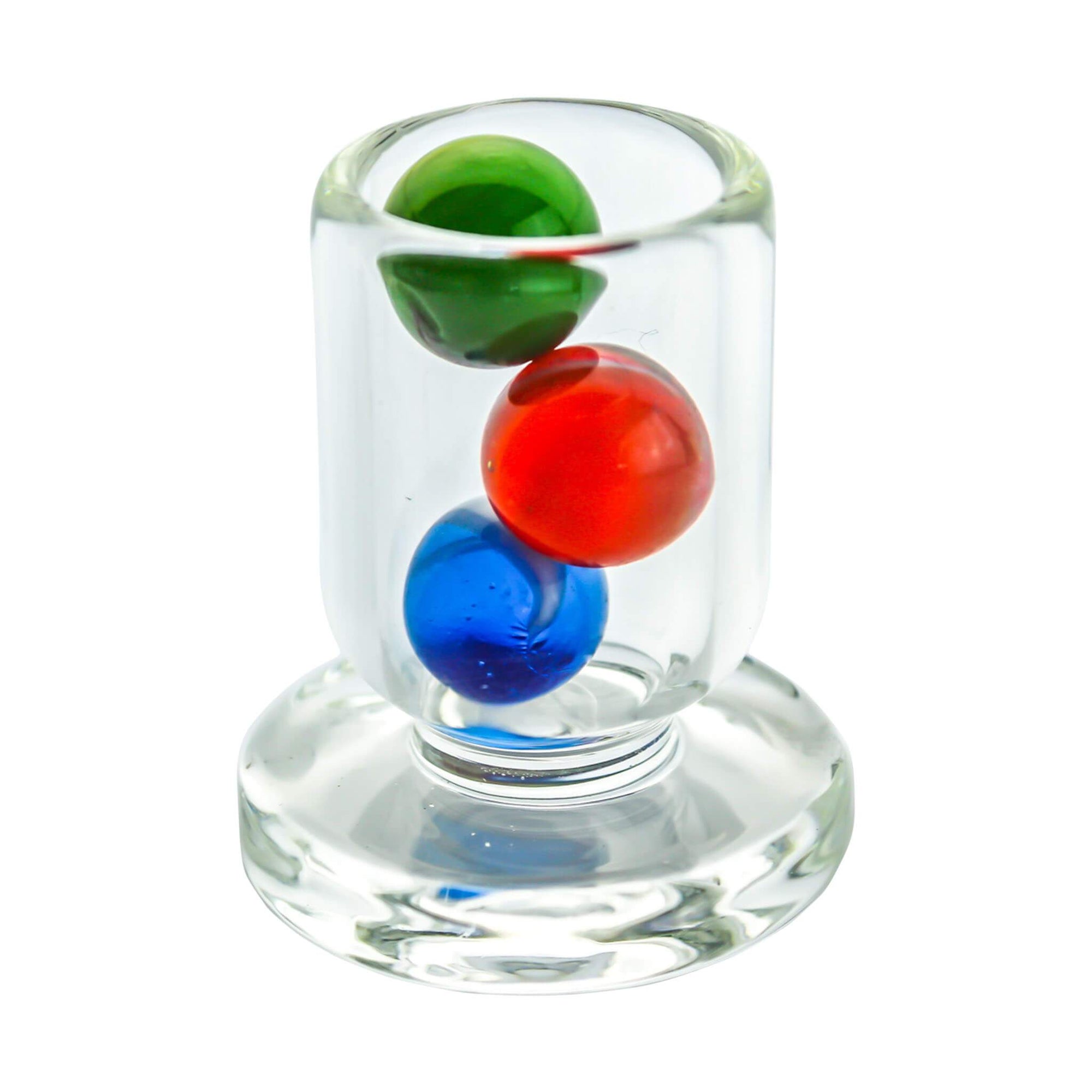 VacTube Slurper Marbles™ | Valve Marbles In Cup View | Dabbing Warehouse