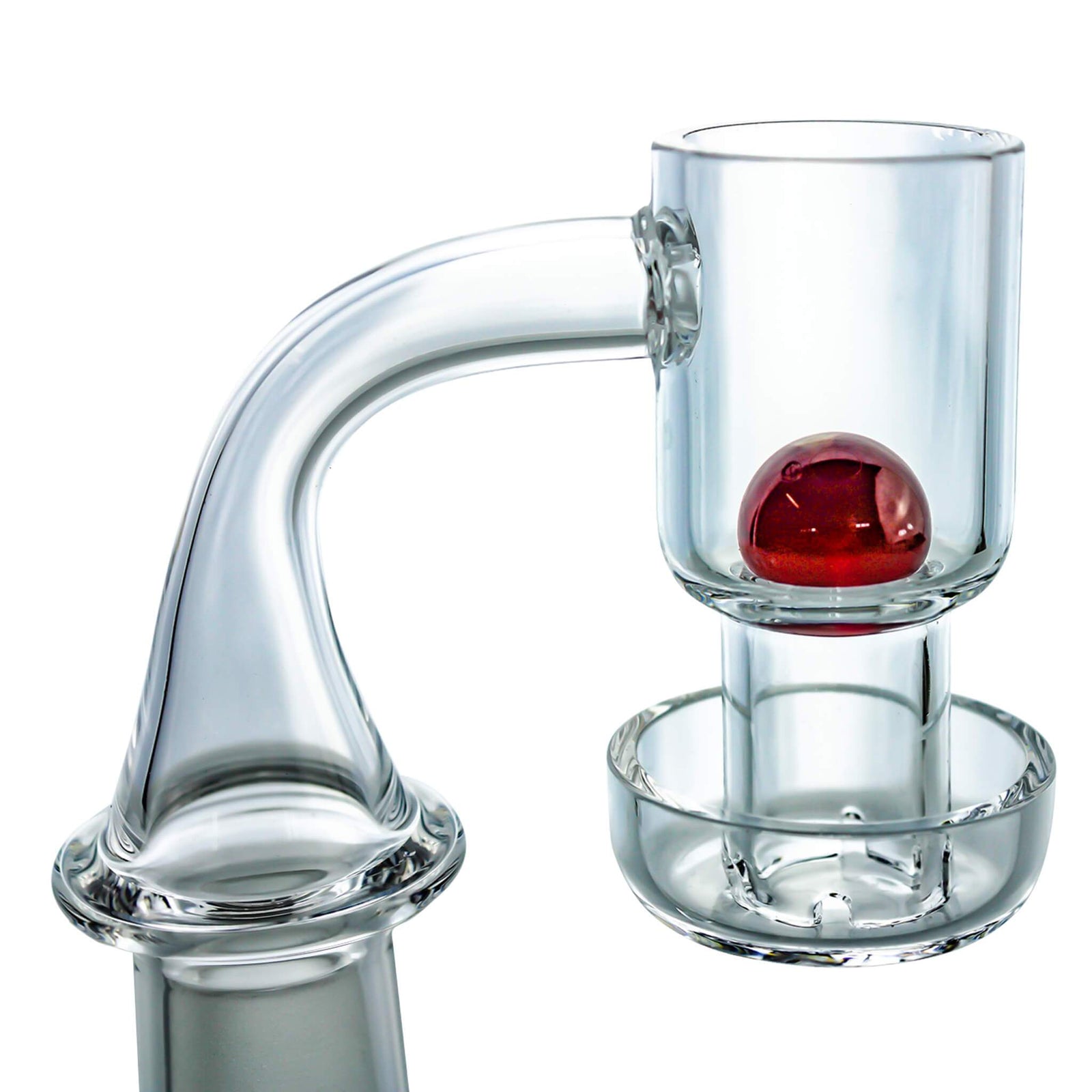 VacTube Slurper Ruby™ | 12mm | Valve Marble In Cup View | Dabbing Warehouse