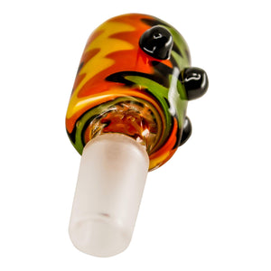 Wavy Mug Flower Bowl | Lower Frosted Joint View | Dabbing Warehouse